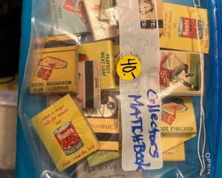 Campbell's soup and Hunt's collectors matchbooks. 21 of them!