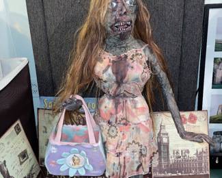 Creepy zombie doll