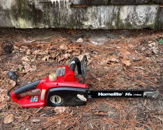Homelite 14 Inch Chainsaw Works