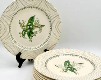 (8) Waverly Royal Lily Of The Valley Dishes