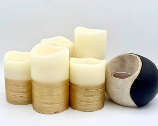 Faux Candles & PartyLite Candle Holder