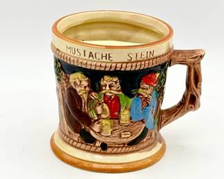 Vintage Mustache Stein