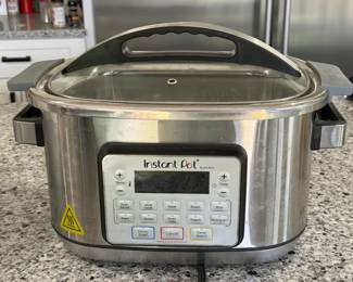 Instant Pot Aura Pro 8-quart multi-use programmable multicooker.