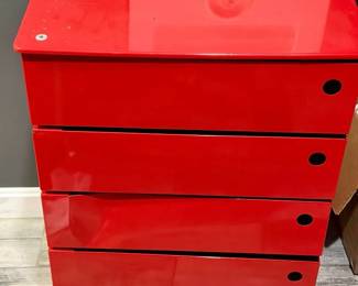 metal 5-drawer storage tower manufactured by Dottus in Italy