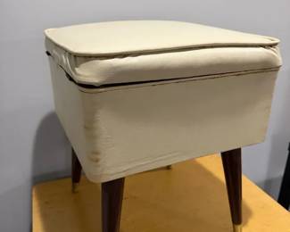 Storage Stool With Contents