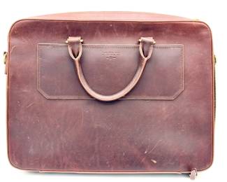 Vintage J.W. Hulme leather briefcase