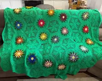Handmade Floral Blanket
