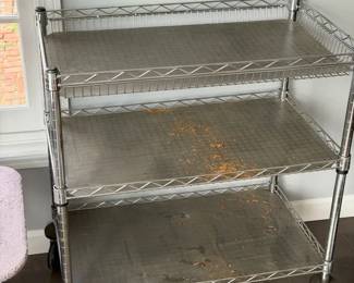 Metal Shelving With Castors