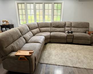 Gray L-Shaped Reclining Sectional