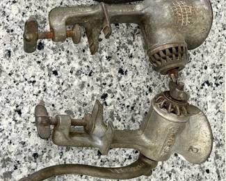 (2) Universal Meat Grinders