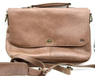Buffalo Jackson Roosevelt Leather Laptop Messenger Bag