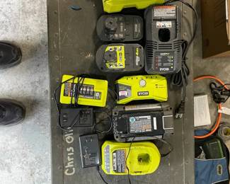 Ryobi Misc. Batteries Are Chargers