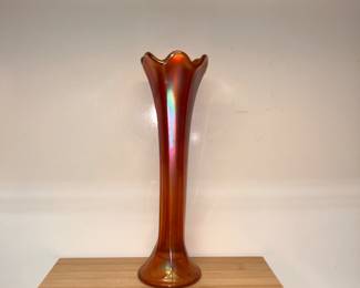 Imperial Glass "Morning Glory" swung vase ($55 or best offer)