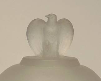 Fenton Art Glass Company 1976 Bicentennial Commemorative Frosted Compote glass pedestal dish - $25 (or best offer)