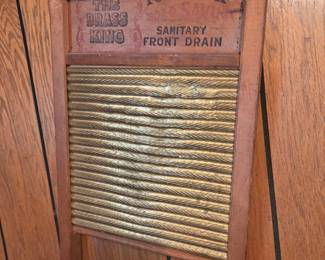 The Brass King "Top Notch" Sanitary Front Drain Washboard #801