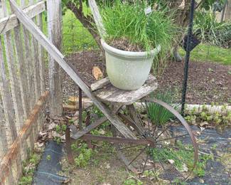 Antique Garden Cultivator/Wheelbarrow