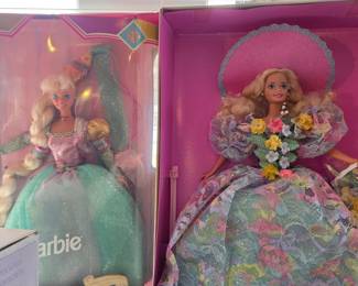 Barbie Rapunzel Doll and Barbie Spring Bouquet Doll