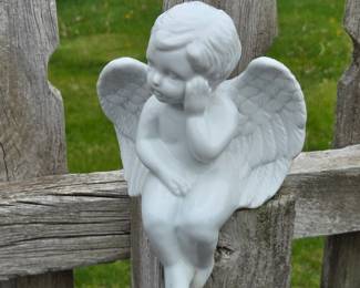 Porcelain Cherub Figurine