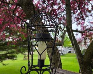 Ornate Wrought Iron Solar Lantern