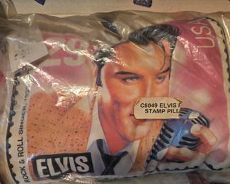 Elvis Presley "Rock & Roll Singer" Stamp Pillow