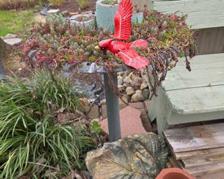 Red Cardinal Garden Ornament