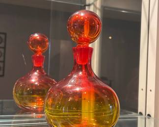 Blenko Amberina Decanter with Stopper