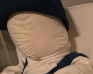 Homemade Fabric Doll with Removable Clothes