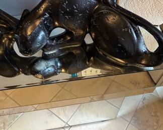 Black Panther Sculpture, Mid-Century Modern Style