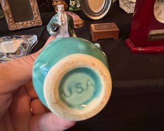 Vintage Shawnee Pottery Blue Pitcher USA #808