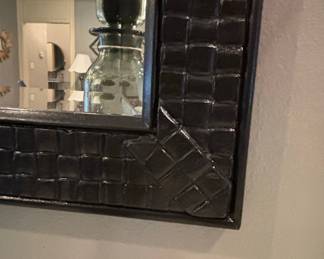 Black Weave Wall Mirror
