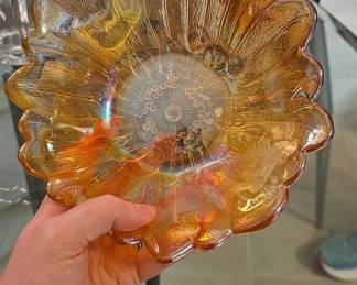 Indiana Glass Marigold Sunflower Bowl