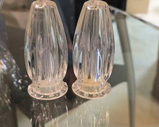 Mikasa Park Lane Crystal Salt and Pepper Shakers