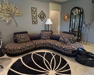 Vladimir Kagan Style Curved Sectional Sofa