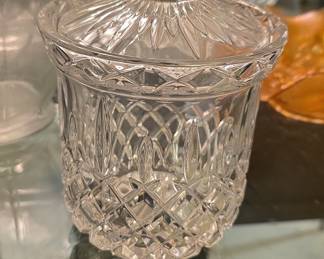 Gorham King Edward Crystal Biscuit Jar