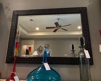 Black Weave Wall Mirror