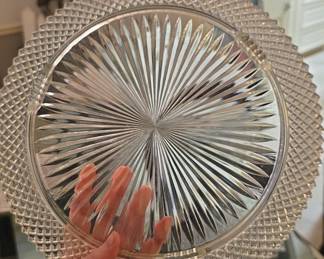 Anchor Hocking Miss America Clear Glass Charger Plate