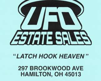 ufo estate sale flier