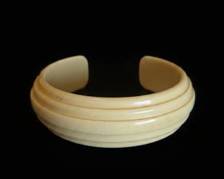 Carved Bakelite Bangle Bracelet