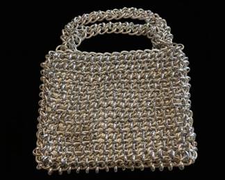 Paco Rabanne Vintage Iconic Silver Metal Mesh Shoulder Bag