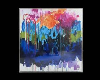 Abstract Expressionist Acrylic Painting
