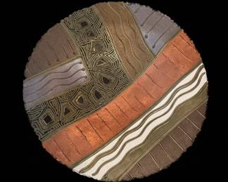 G. Hoff Habbahaff Textured Art Platter