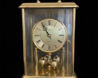 Kundo Quartz Carriage Clock with Decorative Pendulum