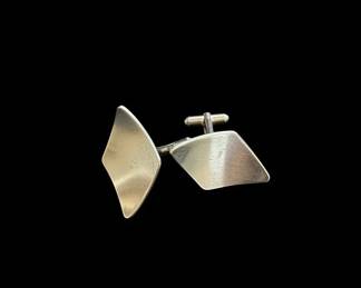 MidCentury Modern Sterling Silver Cufflinks