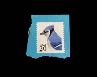 USA Cent Blue Jay Stamp