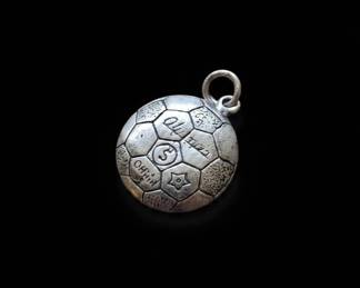 Sterling Silver Olympia Soccer Ball Charm