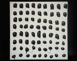Abstract eye motif painting