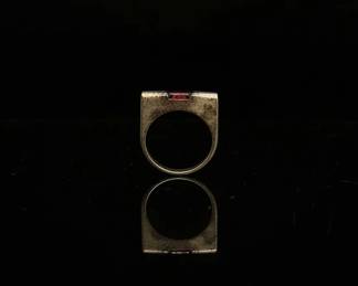 Geometric Sterling Silver Ring