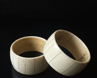 Set of Vintage Ivory Bangles