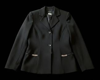 Black Blazer with Chain Detail by VERTIGO PARIS