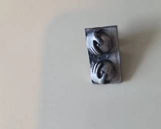 Art Deco Style Metal Figural Tie Pin